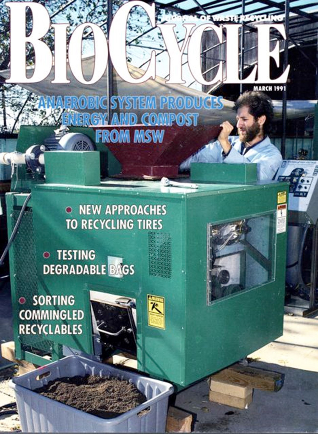 Karl on the cover of BioCycle magazine